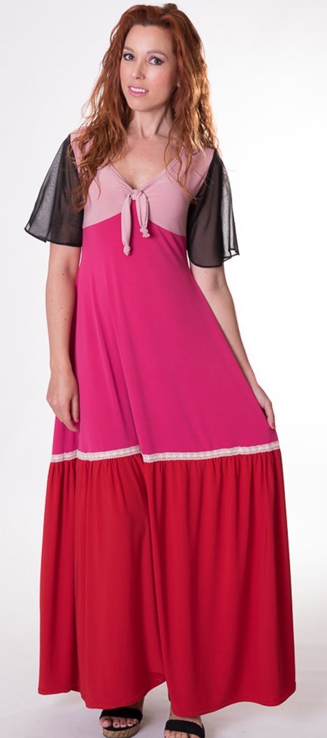 susana escribano Vestido largo de estilo informal Oferta especial de fábrica