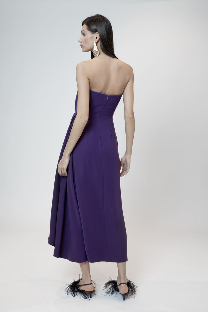 the 2nd skin co. Vestido strapless drapeado Últimos 2 días