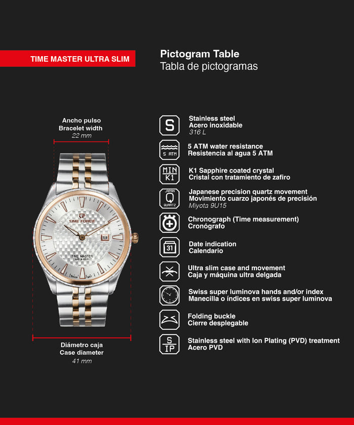 time force Time Master Ultra Slim Superdescuento