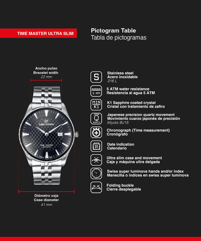time force Time Master Ultra Slim Grandes descuentos