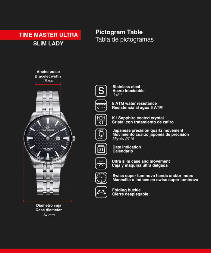 time force Time Master Ultra Slim Lady Limitado a 3 días