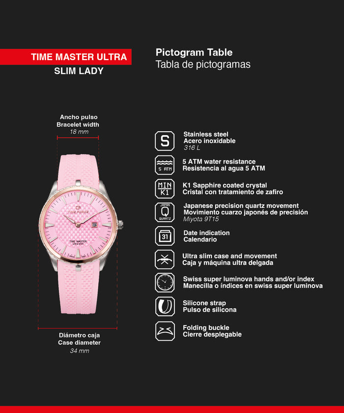 time force Time Master Ultra Slim Lady Precios de Black Friday