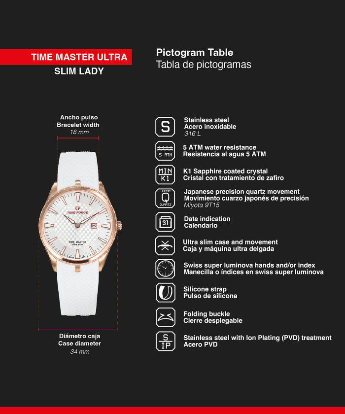time force Time Master Ultra Slim Lady Libre de impuestos
