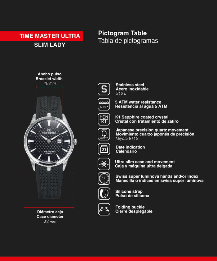 time force Time Master Ultra Slim Lady Descuentos del mes