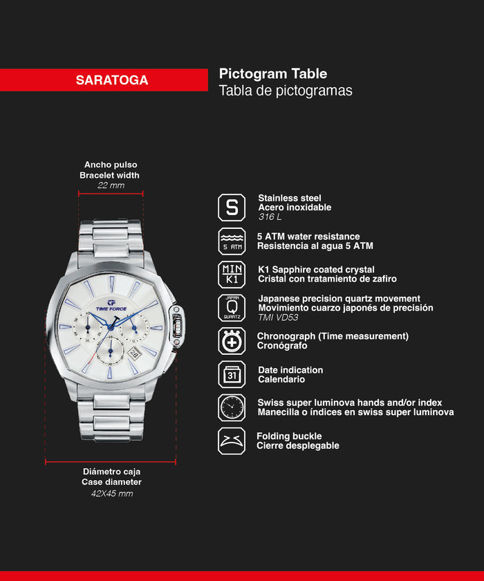 time force Saratoga Grandes descuentos