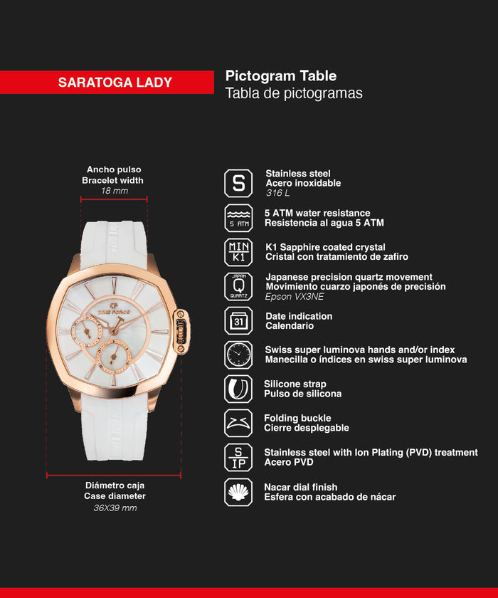 time force Saratoga Lady Limitado a 3 días