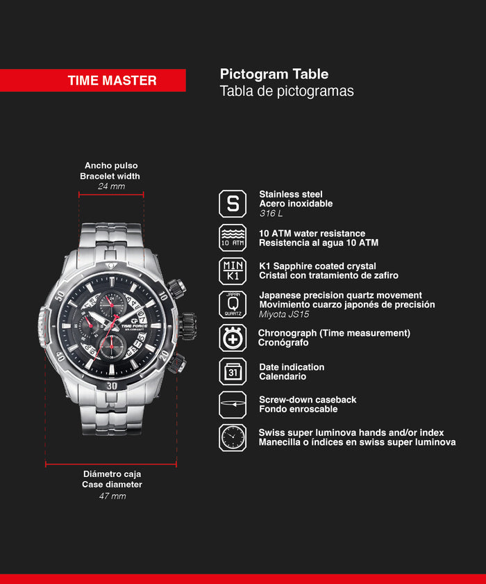 time force Time Master Venta caliente