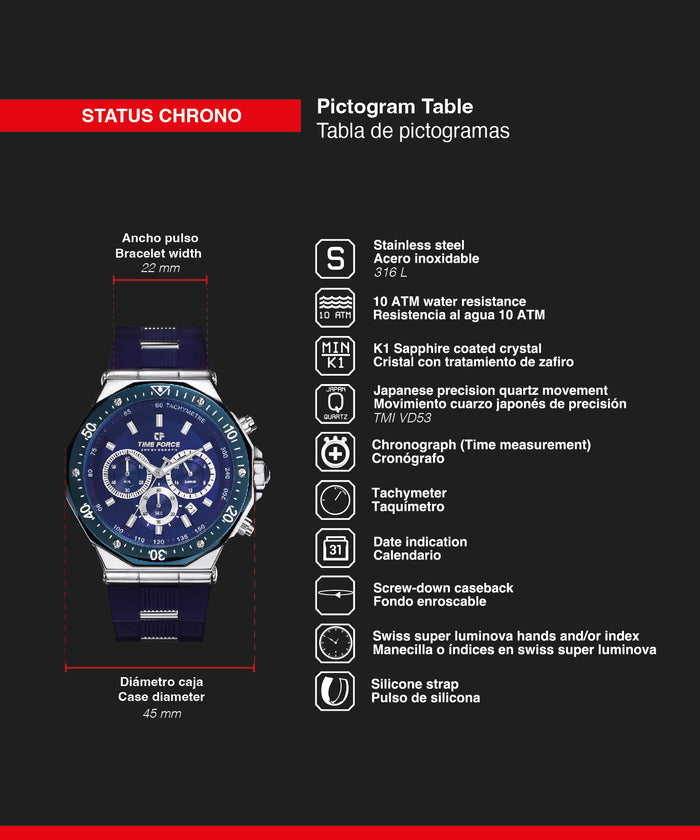 time force Status Chrono Envío gratis