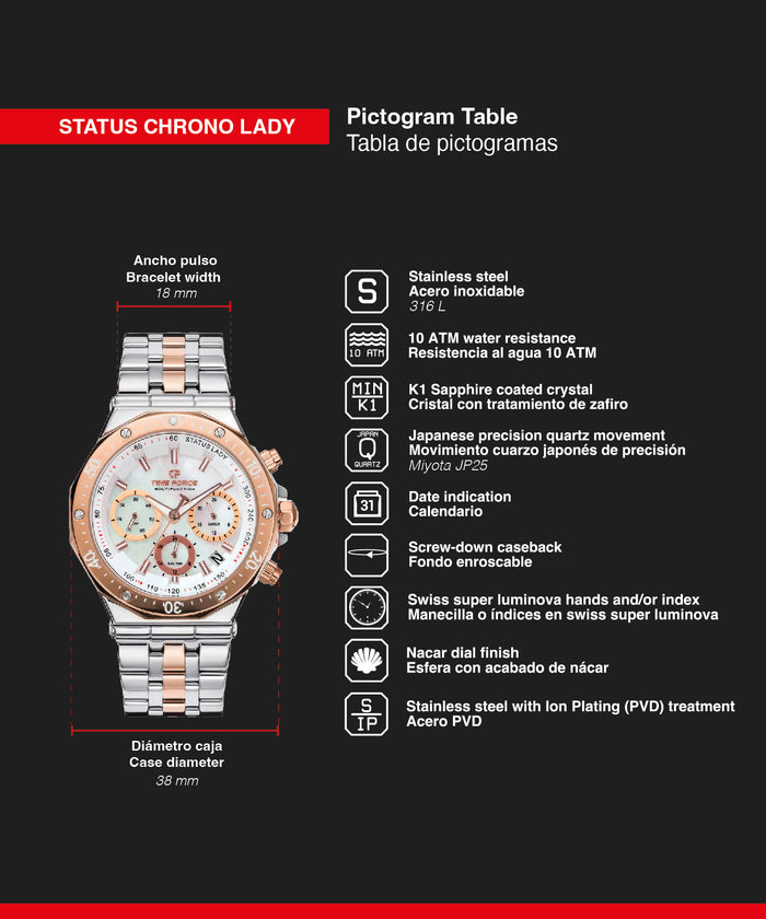 time force Status Lady Envío internacional gratuito