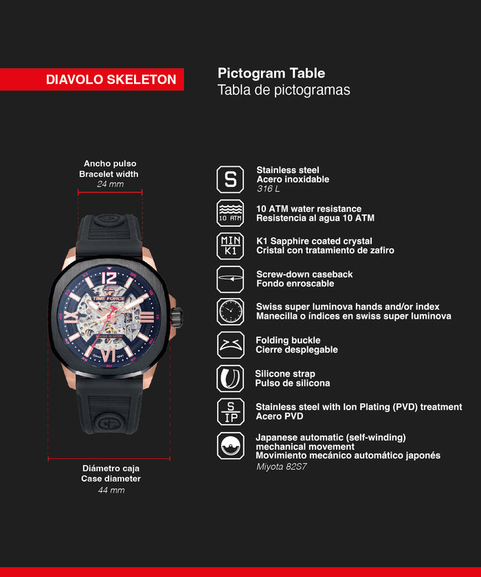 time force Diavolo Skeleton Grandes ahorros