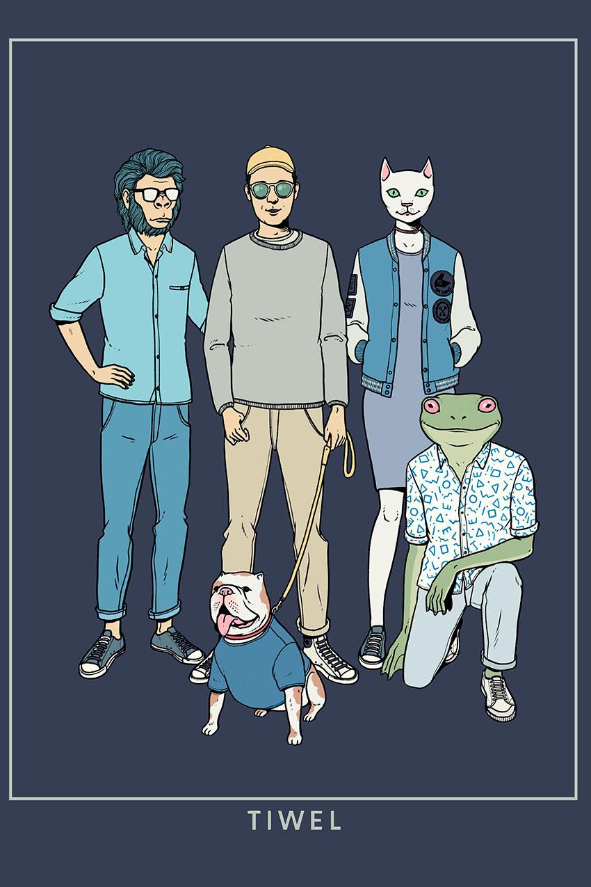 tiwel Sudadera Fab-5 by David Sánchez Envío internacional gratuito