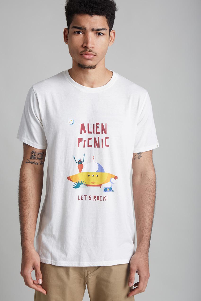 tiwel Camiseta Alien Rock By María Diamantes En línea