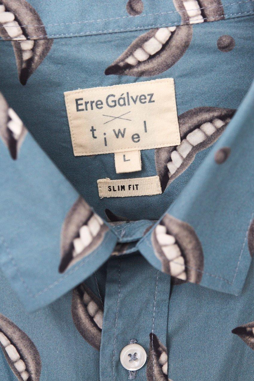 tiwel Camisa White Teeth by Erre Gálvez Envío internacional gratuito