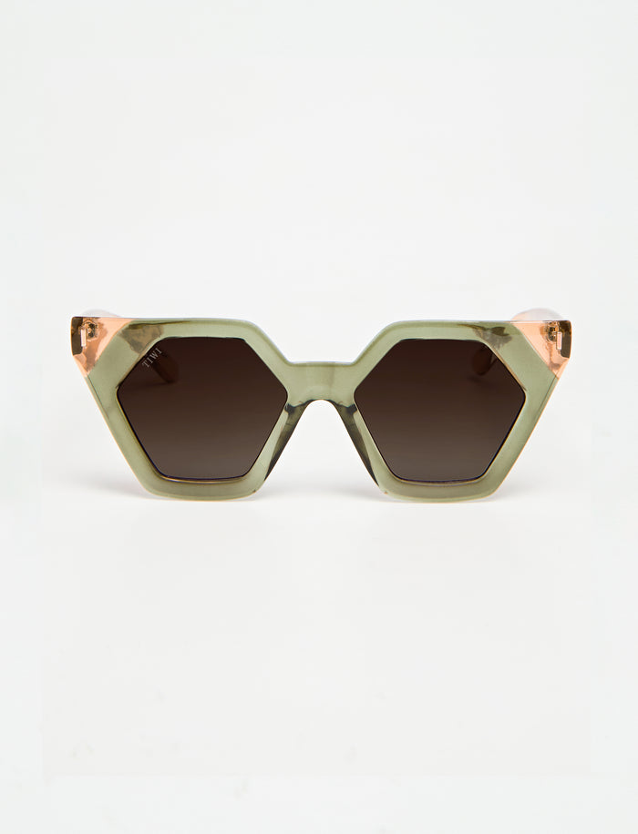 tiwi HEXAGON II Bicolor Shiny Green / Pink