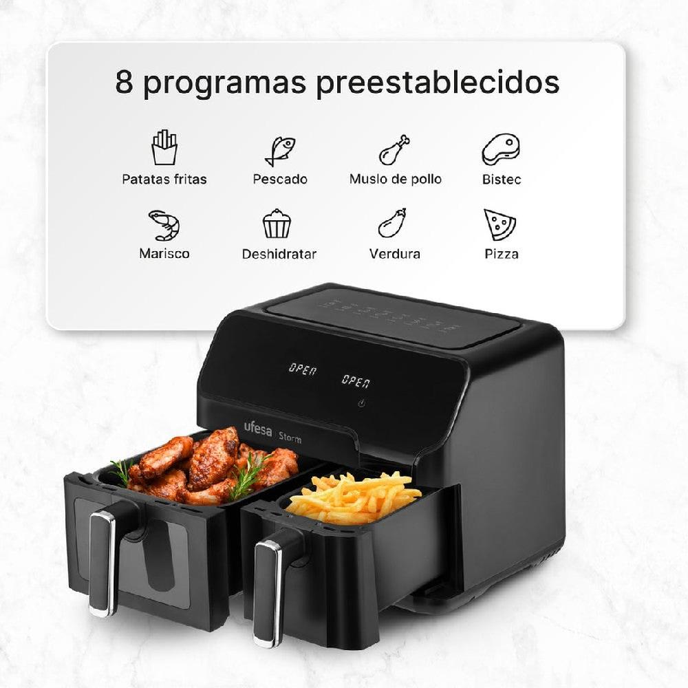 ufesa Freidora de aire doble cubeta 5.5L + 3.5L Storm Rebajas top