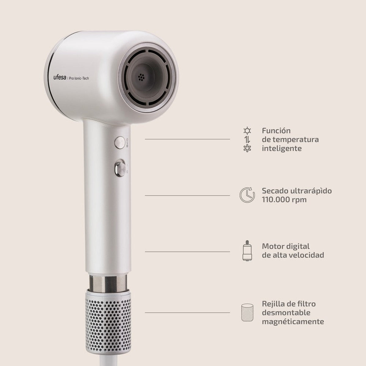 ufesa Secador Digital Pro Ionic-Tech Oferta exclusiva