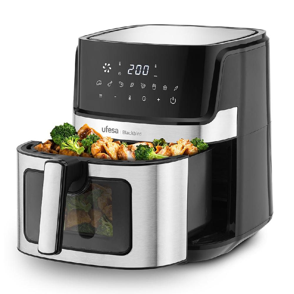 ufesa Freidora de aire digital 6.5L Blackbird Inox