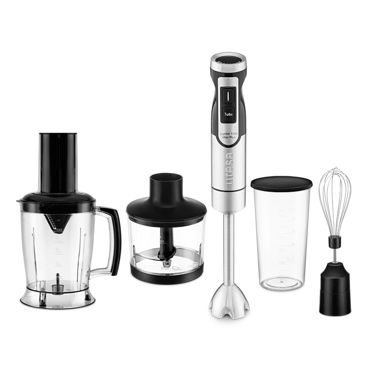 ufesa Batidora de mano Jupiter 1500W Max Plus con accesorios