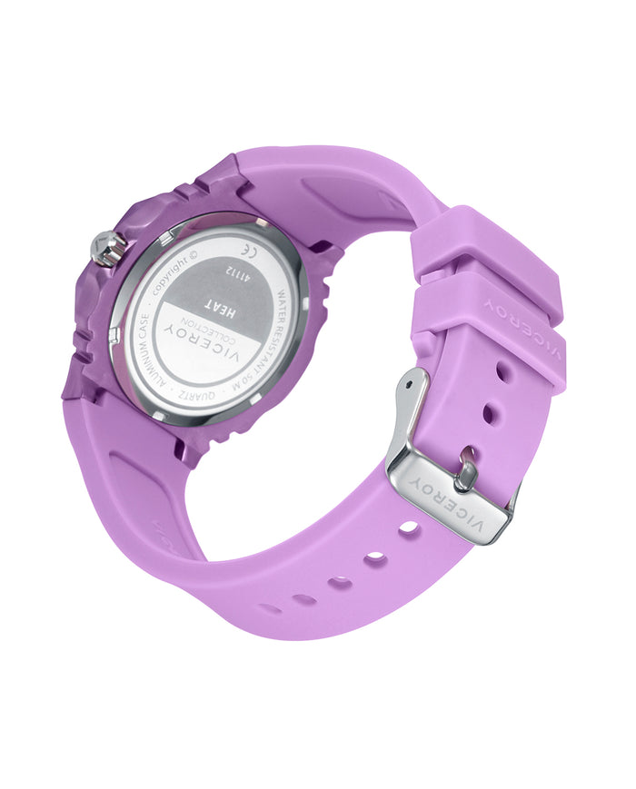 viceroy Reloj de mujer con caja de aluminio y correa de silicona morada Envío gratis