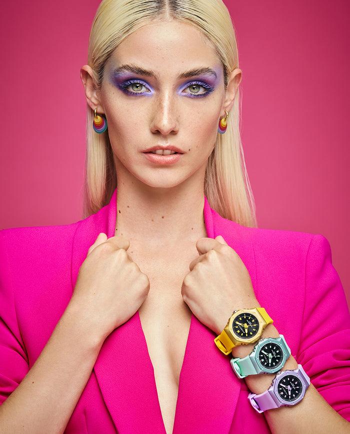 viceroy Reloj de mujer con caja de aluminio y correa de silicona morada Envío gratis