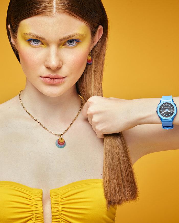 viceroy Reloj de mujer con caja de aluminio y correa de silicona azul Último día