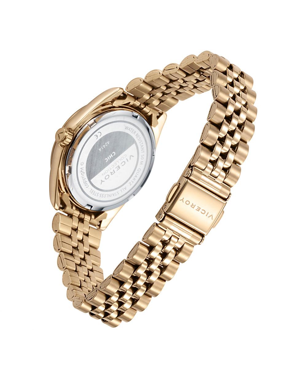 viceroy Reloj de mujer Chic de acero con esfera dorada IP dorado Oferta especial de fábrica