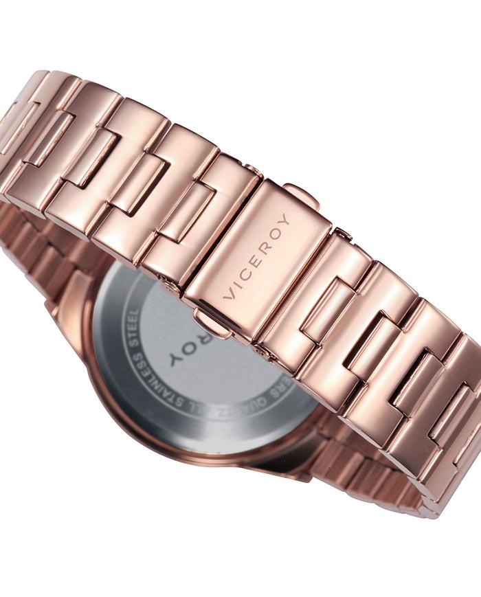 viceroy Reloj de mujer Chic multifunción de acero con IP rosa Tienda de fábrica