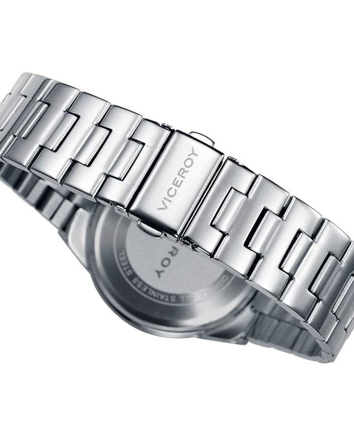 viceroy Reloj de mujer Chic multifunción de acero y esfera azul Limitado a 3 días