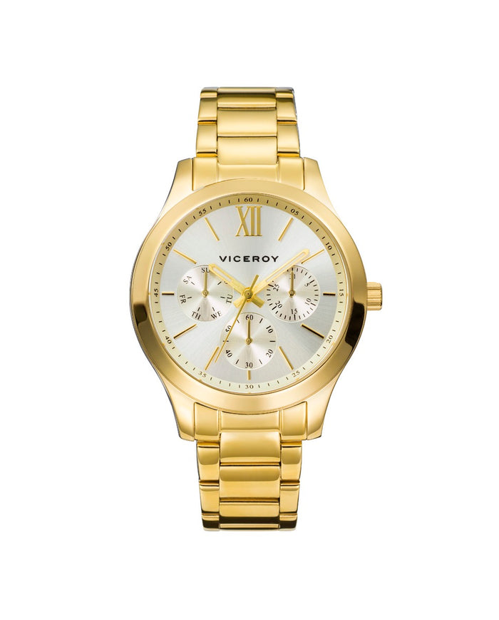 viceroy Reloj de mujer Chic multifunción de acero con IP dorado Ahorra y exporta