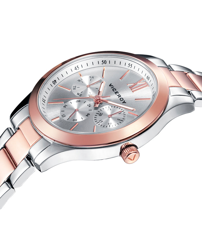 viceroy Reloj de mujer Chic multifunción de acero con IP rosa Precios de Black Friday