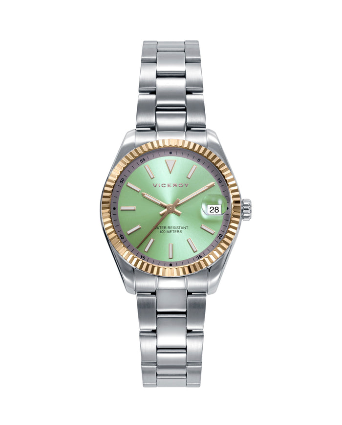 viceroy Reloj de mujer Chic con caja y brazalete de acero bicolor