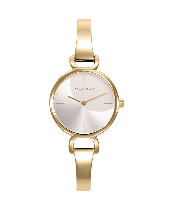 viceroy Reloj minimalista acero dorado para mujer
