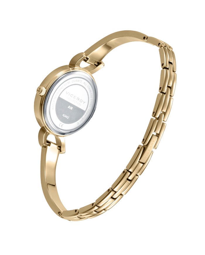 viceroy Reloj minimalista acero dorado para mujer Última moda