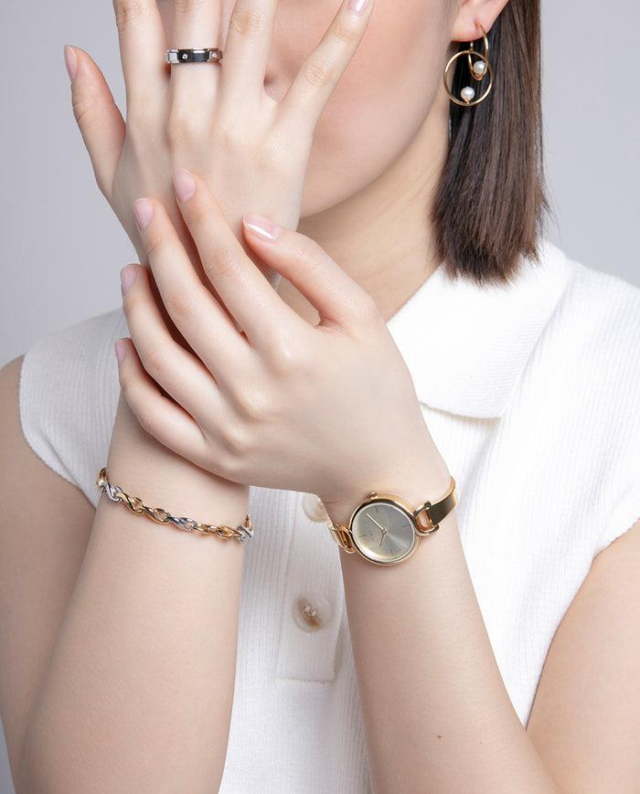 viceroy Reloj minimalista acero dorado para mujer Última moda