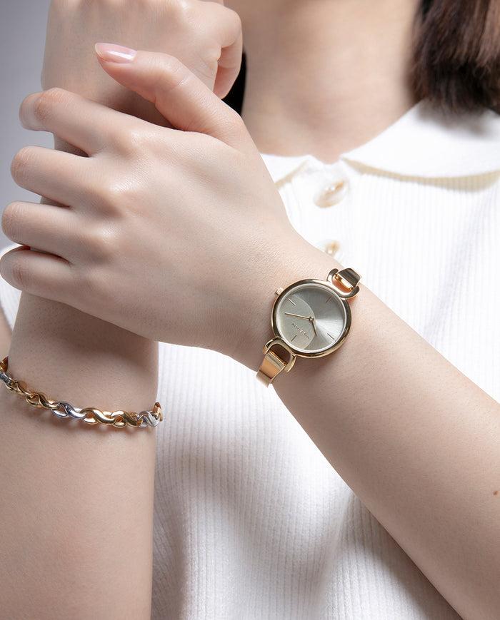 viceroy Reloj minimalista acero dorado para mujer Última moda