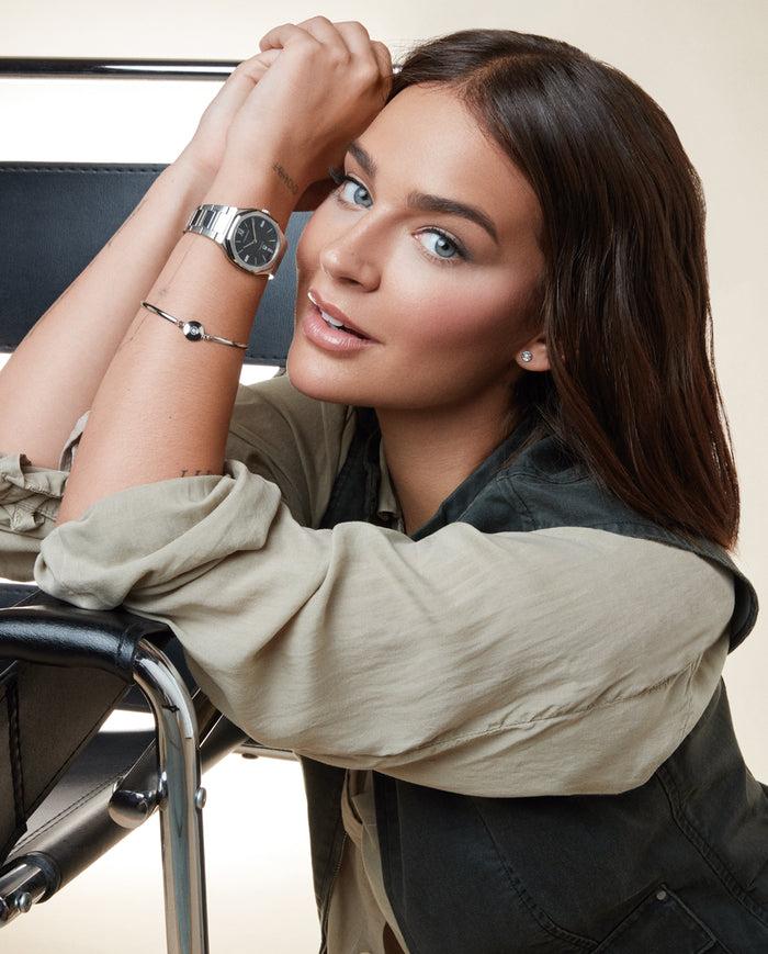 viceroy Reloj colección Laura Escanes caja de acero con doble bisel en acero e Ip negro con cristal zafiro 10 atm y brazalete de acero con movimiento cuarzo Ofertas especiales