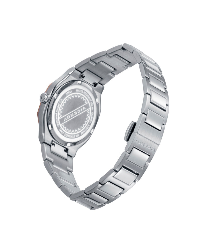 viceroy Reloj colección Laura Escanes caja de acero con doble bisel en Ip gris y rosa con cristal zafiro 10 atm y brazalete de acero con movimiento cuarzo Rebajas de fin de temporada