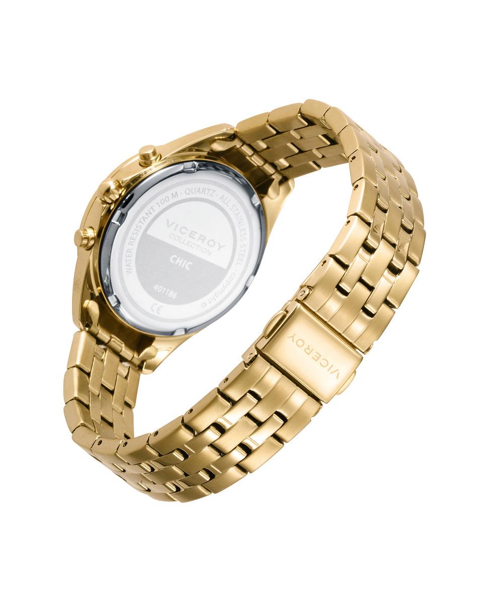 viceroy Reloj de Mujer Chic caja y brazalete de acero en Ip dorado Outlet