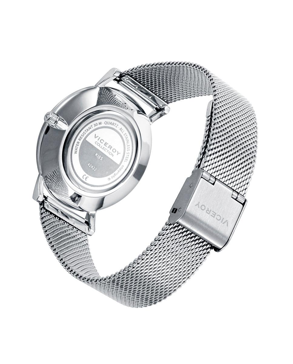 viceroy Reloj de mujer Kiss de acero con esfera blanca e índices de colores Outlet online