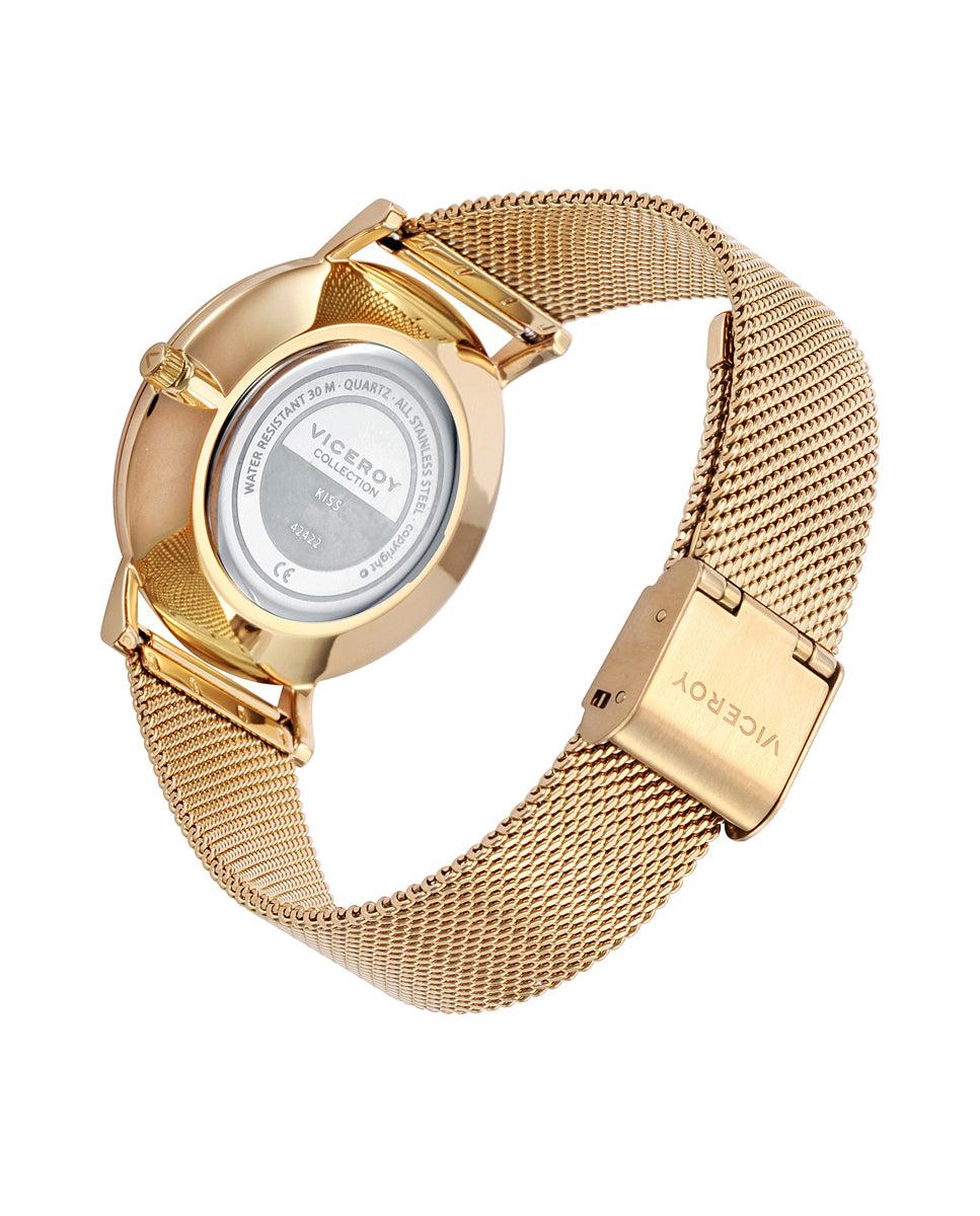 viceroy Reloj de mujer Kiss de acero con esfera dorada e índices de colores Rebajas