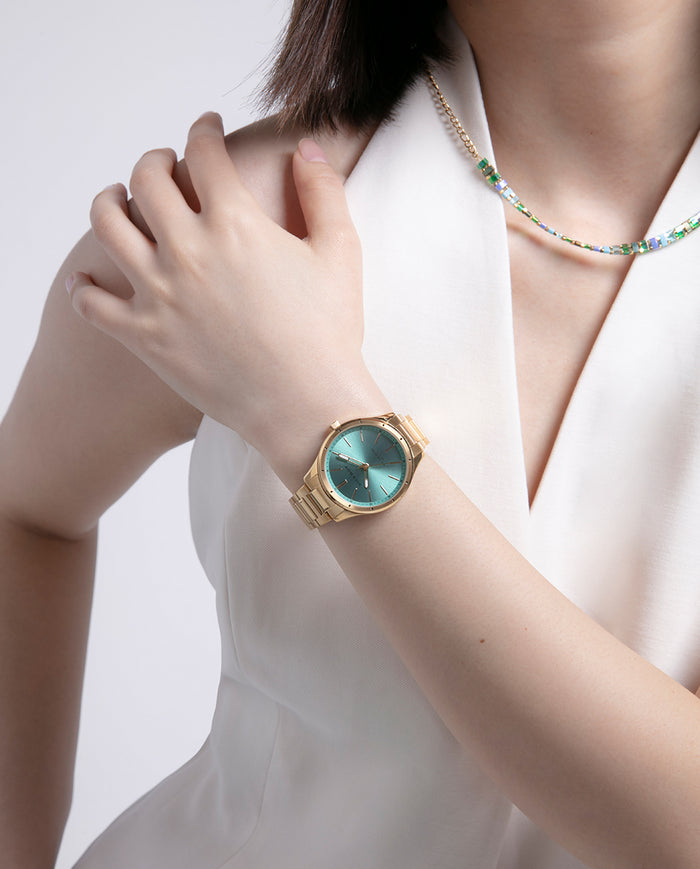 viceroy Reloj caja y brazalete de acero dorado con movimiento cuarzo En oferta