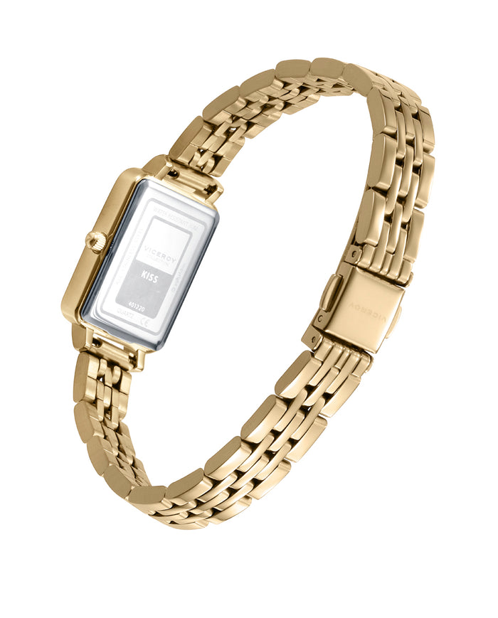 viceroy Reloj con caja y brazalete de acero dorado y movimiento cuarzo Gran oferta