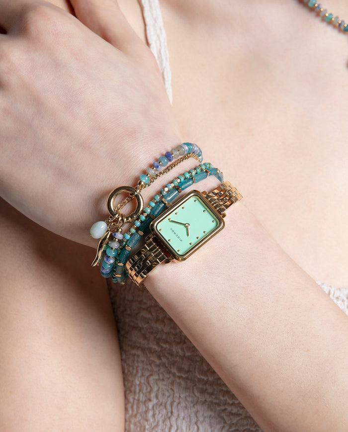 viceroy Reloj con caja y brazalete de acero dorado y movimiento cuarzo Gran oferta