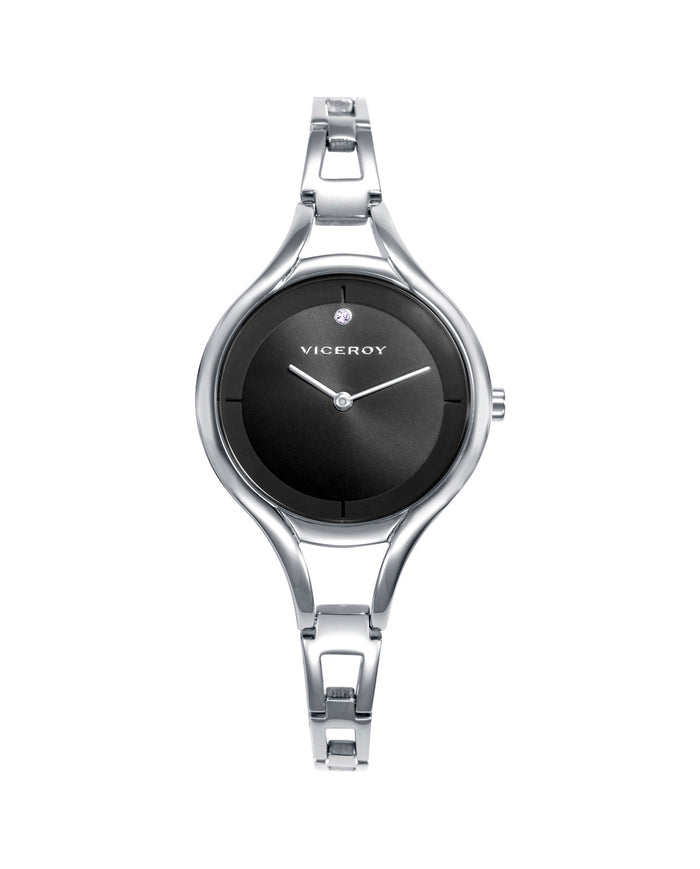 viceroy Reloj caja de acero 5 atm y brazalete de acero con movimiento cuarzo