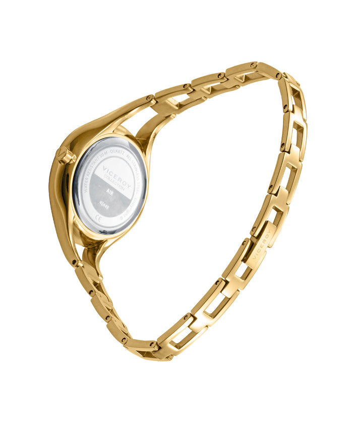 viceroy Reloj caja de acero Ip dorado 5 atm y brazalete Ip dorado con movimiento cuarzo COMPRAR AHORA