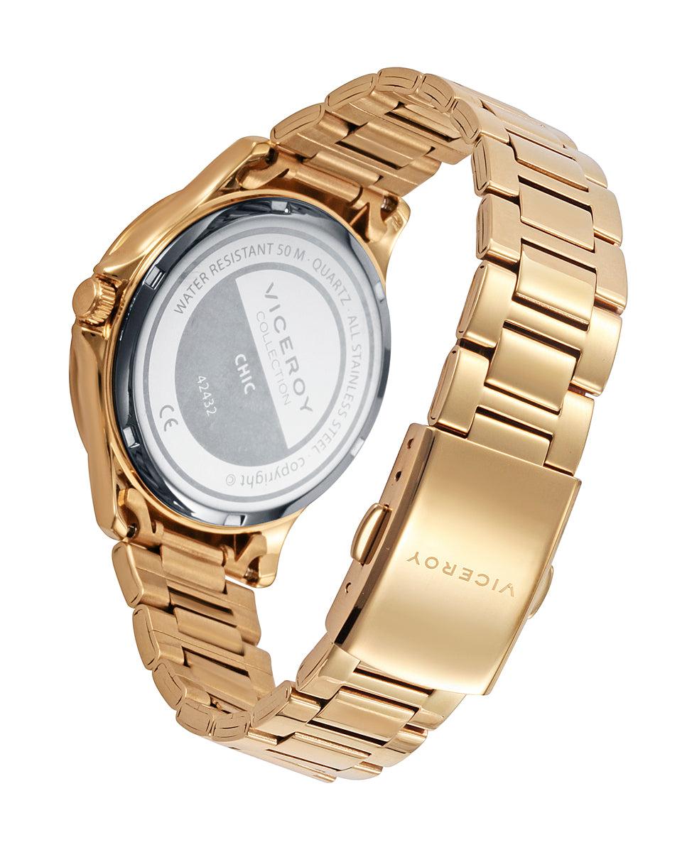 viceroy Reloj de mujer Chic con caja y brazalete de acero dorado Último día