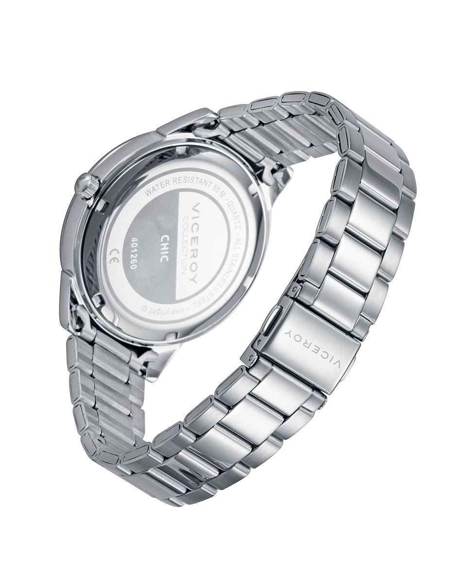 viceroy Reloj de mujer Chic de acero con esfera madreperla negra Promoción por tiempo limitado
