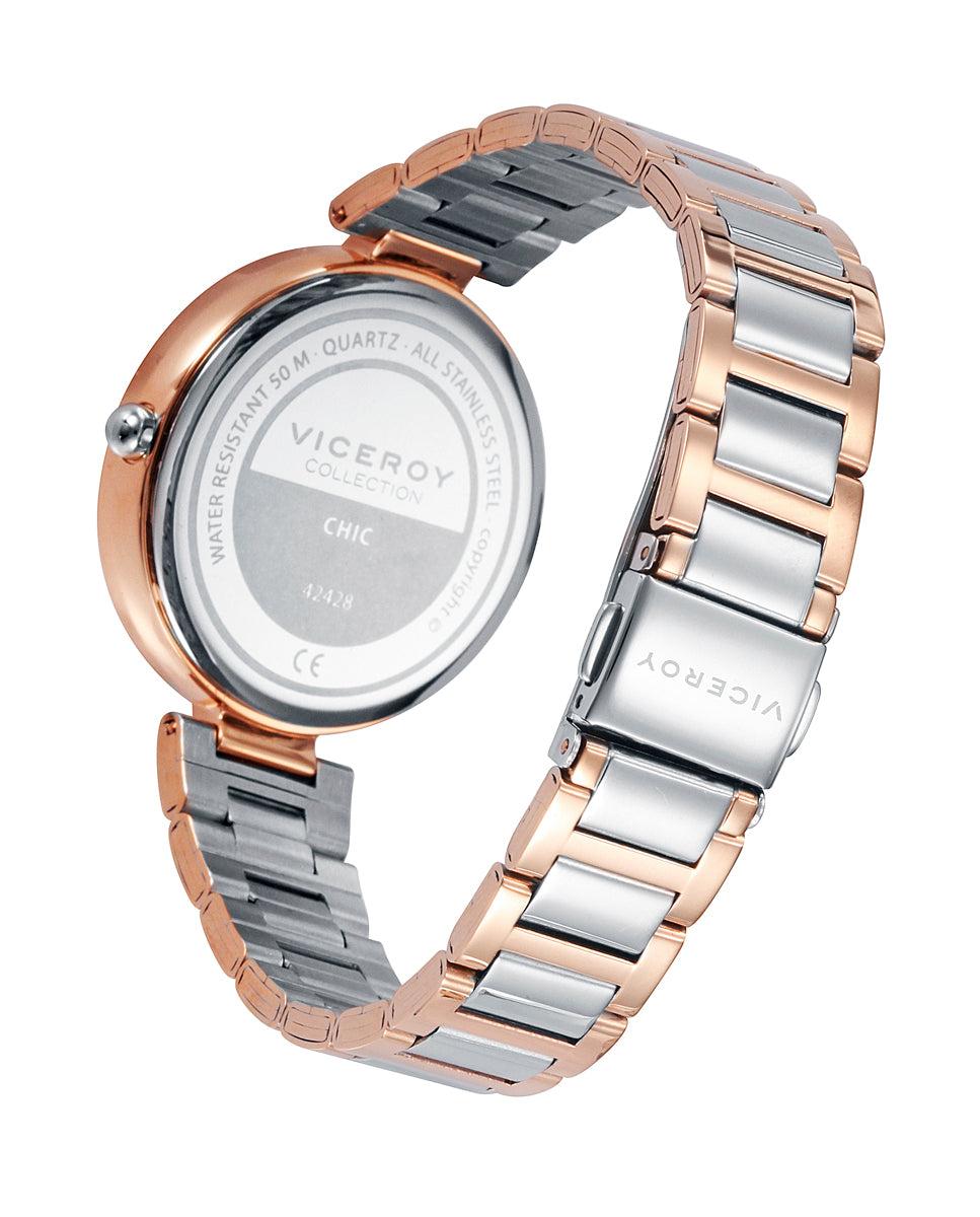 viceroy Reloj de mujer Chic con caja y brazalete de acero bicolor Promoción trimestral