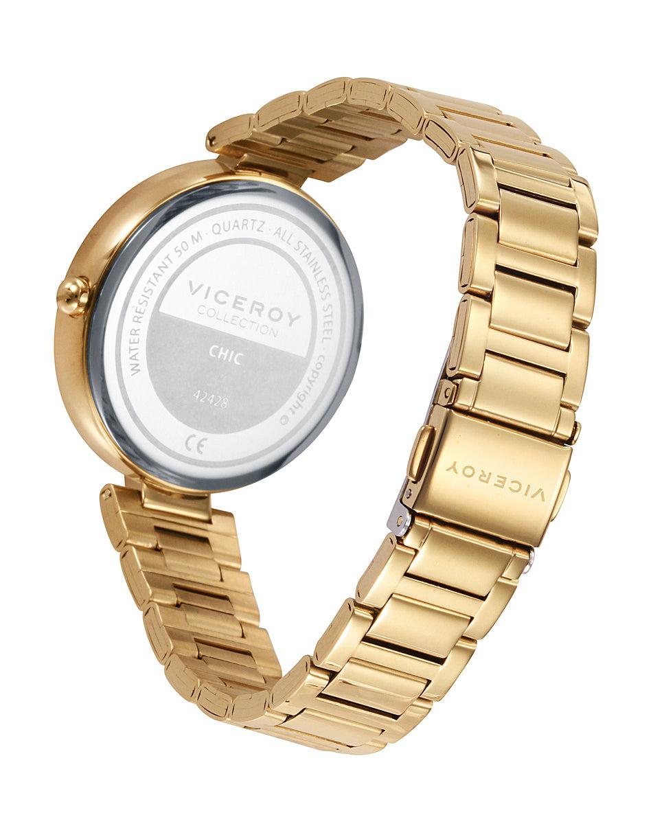 viceroy Reloj de mujer Chic con caja y brazalete de acero dorado Superdescuento