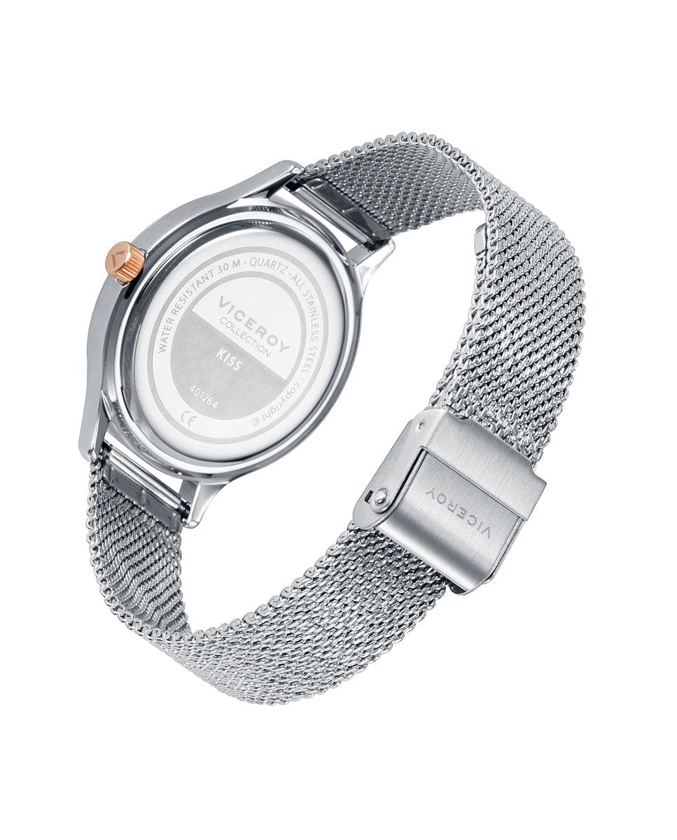 viceroy Reloj de mujer Kiss de acero con esfera blancabisel interior glitter con circonitas Tienda de fábrica